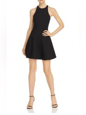 Likely “Moore” Black Fit-and-Flare Mini Dress